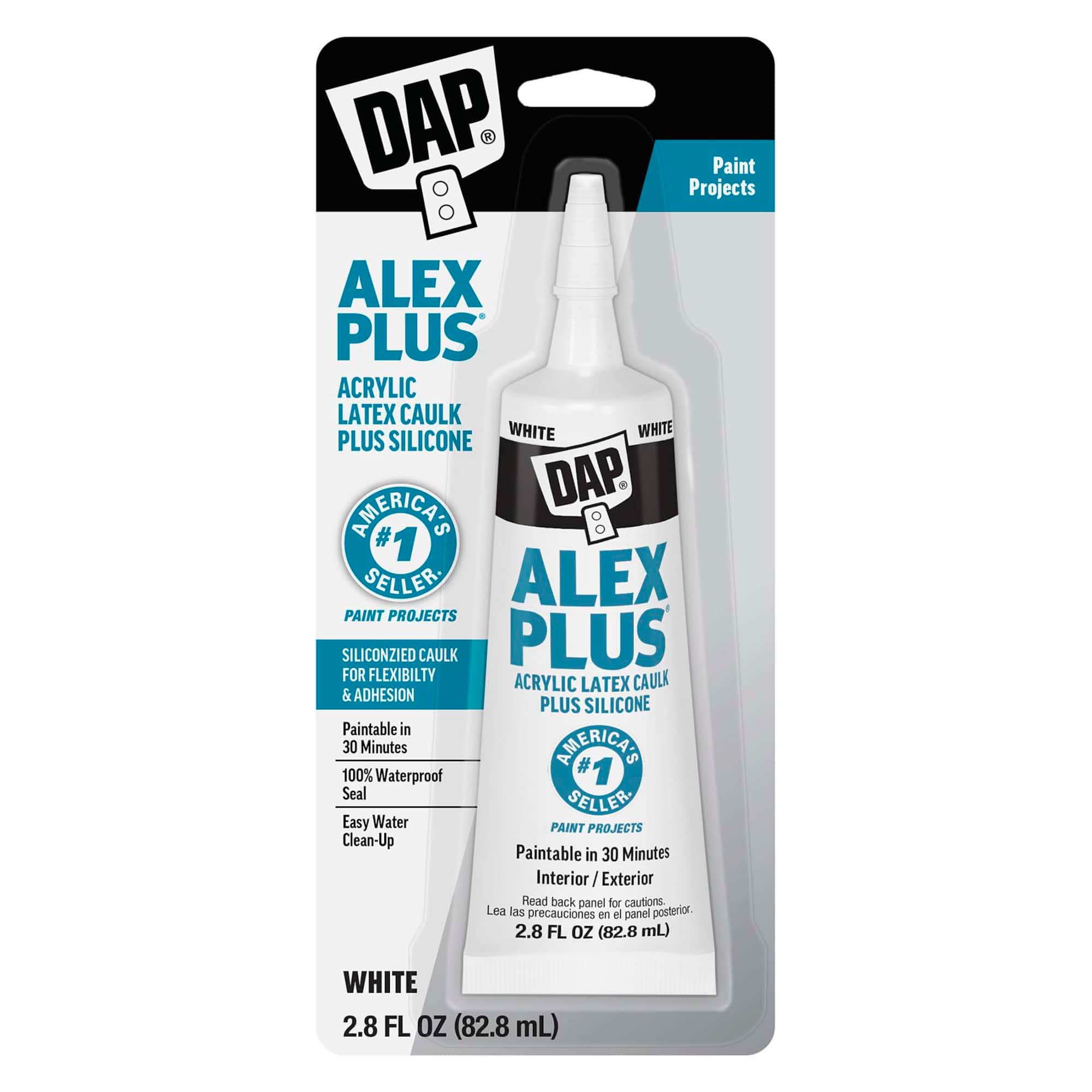 DAP® Alex Plus 2.75oz. Acrylic Latex Caulk Plus Silicone